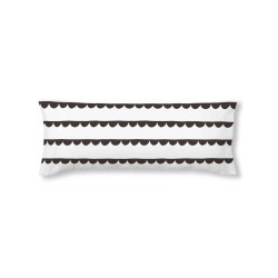 Funda de almohada Kids&Cotton Guildo black 175 Hilos 45 x 110 cm 100 %