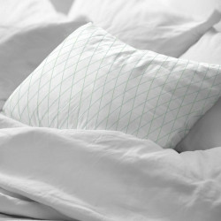 Funda de almohada Decolores Blenheim Blanco 175 Hilos 45 x 125 cm Algo