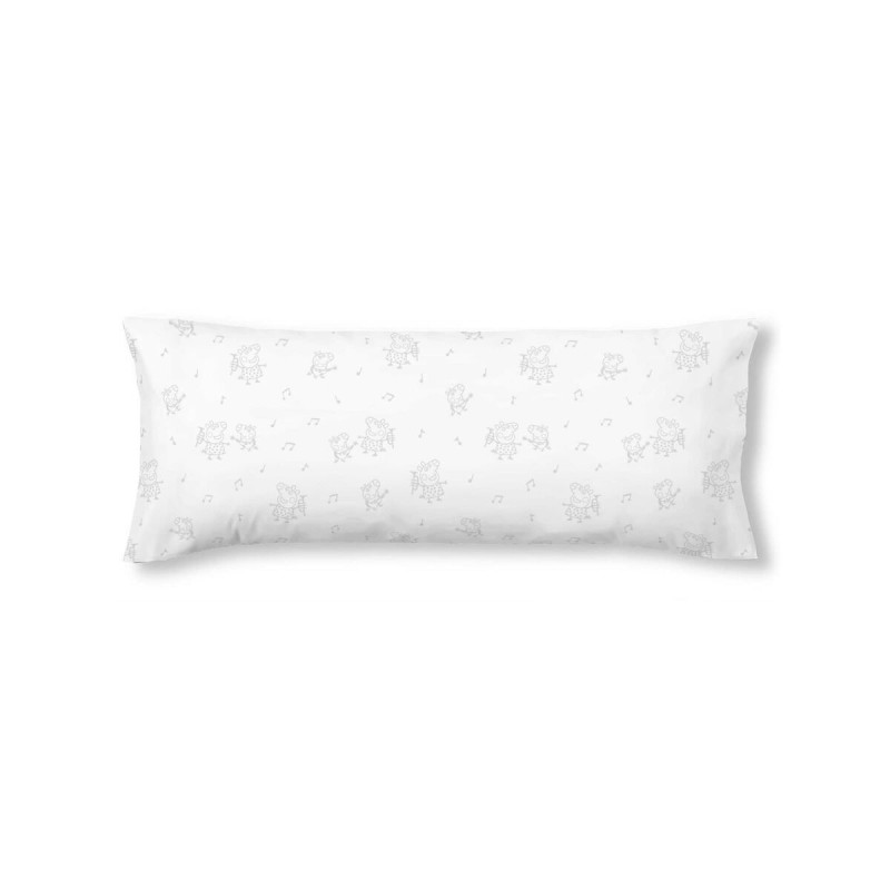 Funda de almohada Peppa Pig Gris Multicolor 175 Hilos 45 x 125 cm 100
