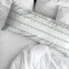 Funda de almohada Kids&Cotton Guildo Menta 175 Hilos 45 x 125 cm