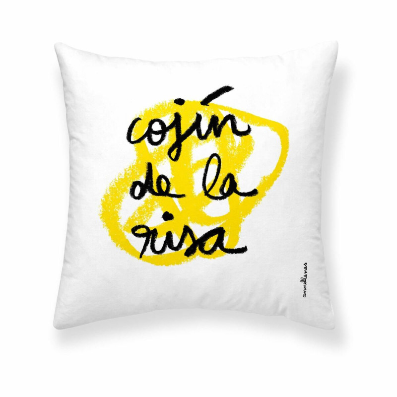 Funda de cojín Decolores Risa Multicolor 50 x 50 cm Algodón Español Funda de cojín Decolores Risa Multicolor 50 x 50 cm Algodón Español