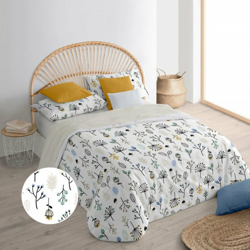 Funda Nórdica Decolores Santorini Menta 175 Hilos 140 x 200 cm