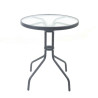 Mesa de Comedor Trivia Antracita Acero 60 x 60 x 70 cm