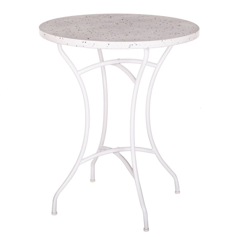 Mesa Terrazzo Mesa Blanco 60 x 60 x 72 cm