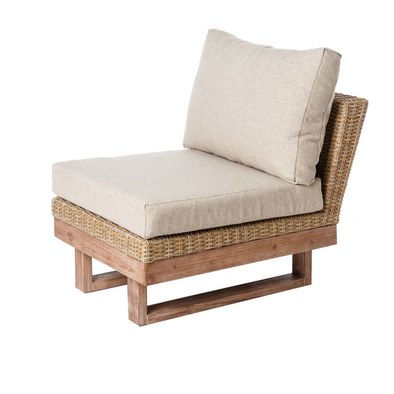 Sofá de Jardín Patsy Modular Madera Ratán 66 x 89 x 64,5 cm Sofá de Jardín Patsy Modular Madera Ratán 66 x 89 x 64,5 cm