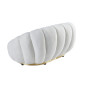 Sofá Romimex Blanco 90 x 60 x 145 cm