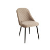 Silla de Comedor Romimex Negro Beige Metal 100 % poliéster 52 x 82 x