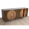 Aparador Romimex Marrón Metal Madera de mango 175 x 80 x 40 cm