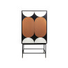 Armario Romimex Blanco Negro Beige Metal Madera MDF 80 x 160 x 40 cm