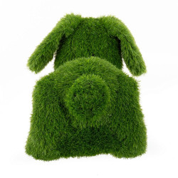Figura Decorativa Polipropileno Césped Artificial Perro 30 x 50 x 48