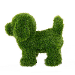 Figura Decorativa Polipropileno Césped Artificial Perro 30 x 50 x 48