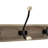 Perchero de Pared Romimex Natural Madera Metal Cerámica 48 x 17 x 10