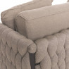 Sillón de jardín Rebecca Negro Marrón claro Aluminio 86 x 83 x 74 c