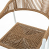 Silla de Jardín Neska Blanco Aluminio ratán sintético 56 x 59,5 x 8