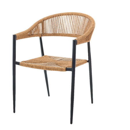 Silla de Jardín Neska ii Grafito Sintético Aluminio 56 x 59,5 x 81 c