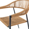 Silla de Jardín Neska ii Grafito Sintético Aluminio 56 x 59,5 x 81 c