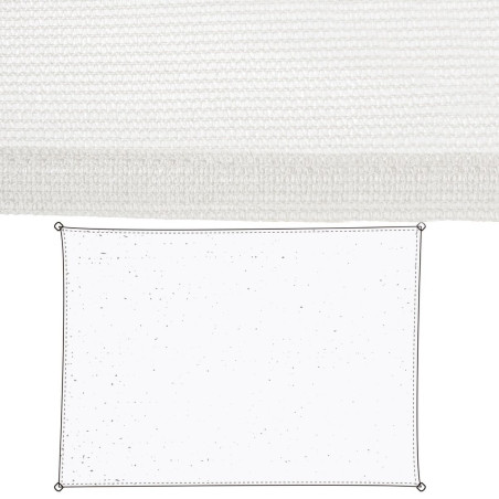 Velas de sombra Blanco Polietileno 350 x 1 x 500 cm