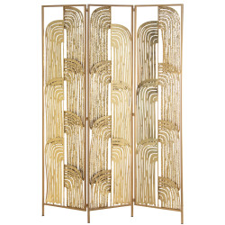 Biombo Alexandra House Living Dorado Metal 120 x 170 x 1 cm