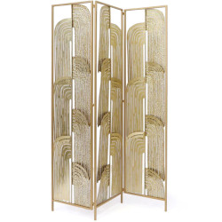 Biombo Alexandra House Living Dorado Metal 120 x 170 x 1 cm