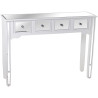 Consola Alexandra House Living Champagne Madera 110 x 80 x 30 cm