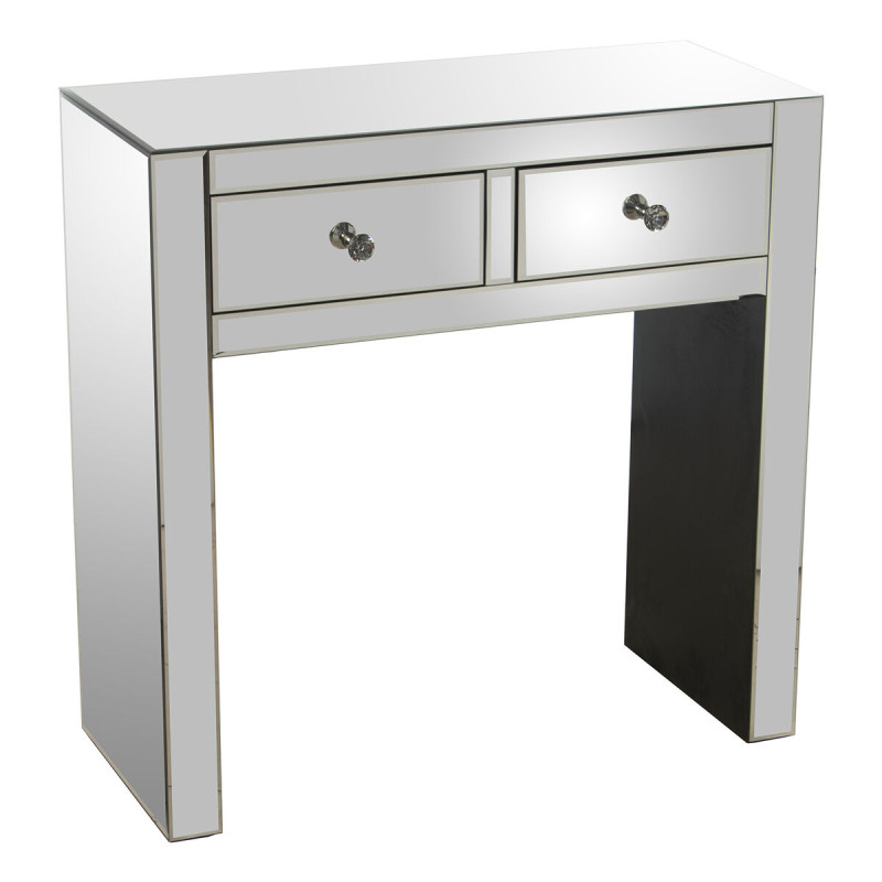 Consola Alexandra House Living Transparente Cristal Espejo 80 x 80 x 3 Consola Alexandra House Living Transparente Cristal Espejo 80 x 80 x 3