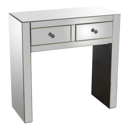 Consola Alexandra House Living Transparente Cristal Espejo 80 x 80 x 3