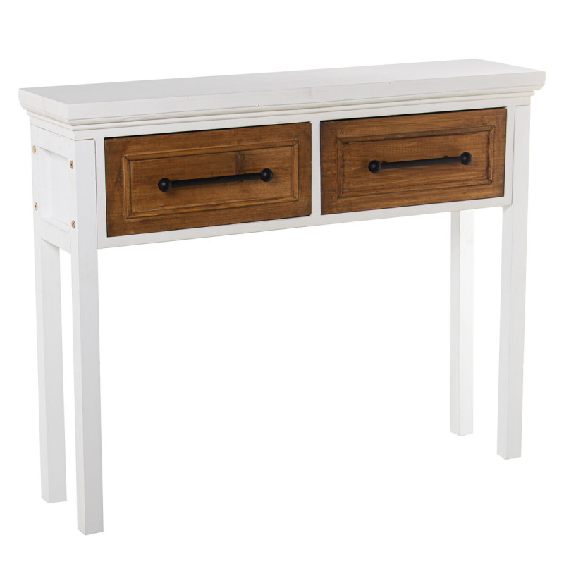 Consola Alexandra House Living Blanco Madera 100 x 80 x 25 cm Consola Alexandra House Living Blanco Madera 100 x 80 x 25 cm