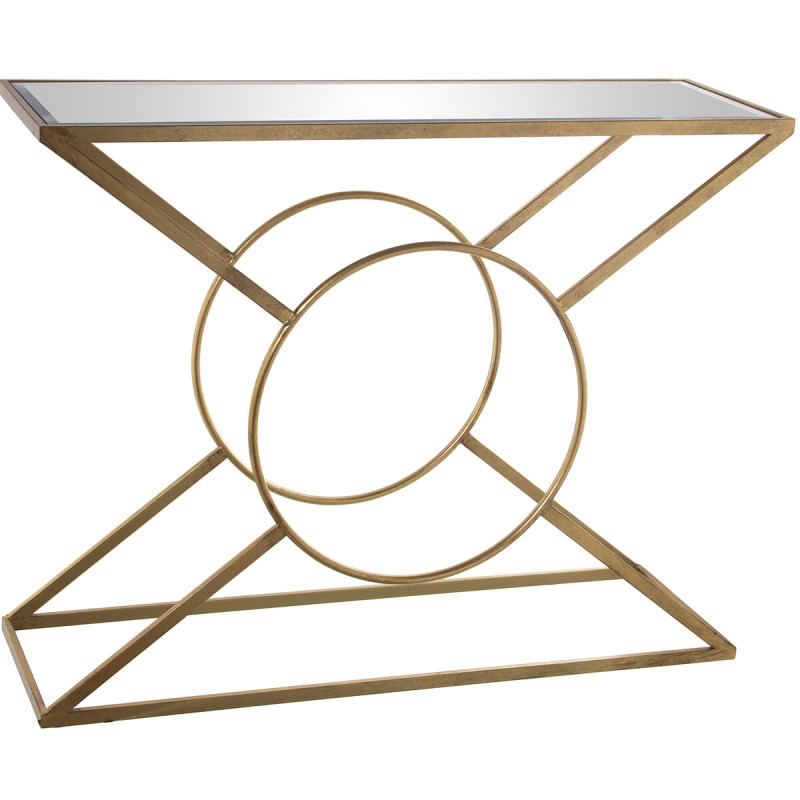 Consola Alexandra House Living Transparente Dorado Metal 100 x 79 x 32 Consola Alexandra House Living Transparente Dorado Metal 100 x 79 x 32