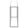 Set de mesas Alexandra House Living Transparente Plateado Metal 2 Piez
