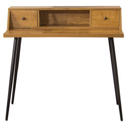 Mesa de Escritorio con Cajones Alexandra House Living Natural Metal 10