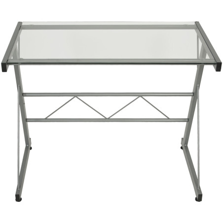 Mesa de Escritorio Alexandra House Living Gris Metal 90 x 72 x 50 cm