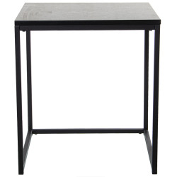 Juego de 2 mesas Alexandra House Living Negro Metal