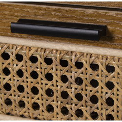 Cajonera Alexandra House Living Marrón Negro 40 x 93 x 30 cm