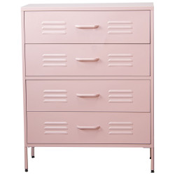 Cómoda Alexandra House Living Rosa 80 x 102 x 35 cm