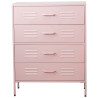 Cómoda Alexandra House Living Rosa 80 x 102 x 35 cm