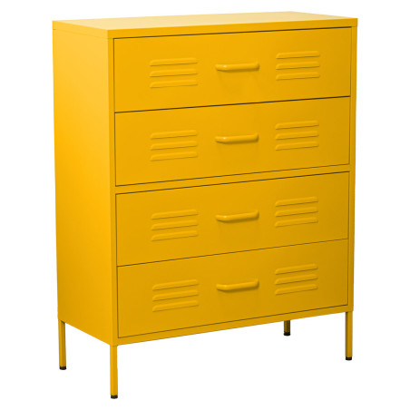 Cómoda Alexandra House Living Amarillo 80 x 102 x 35 cm