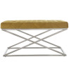 Banqueta Alexandra House Living Terciopelo Metal 98 x 52 x 46 cm