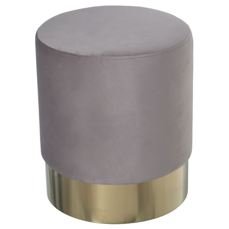 Puff Alexandra House Living Gris Terciopelo Madera 35 x 42 x 35 cm Puff Alexandra House Living Gris Terciopelo Madera 35 x 42 x 35 cm