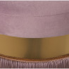 Puff Alexandra House Living Rosa Terciopelo Madera 40 x 43 x 40 cm