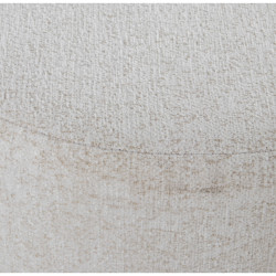 Puff Alexandra House Living Amarillo Beige Madera 38 x 40 x 38 cm