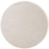 Puff Alexandra House Living Amarillo Beige Madera 38 x 40 x 38 cm