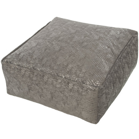 Puff Alexandra House Living Gris Poliéster Textil 60 x 25 x 60 cm