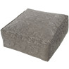Puff Alexandra House Living Gris Poliéster Textil 60 x 25 x 60 cm