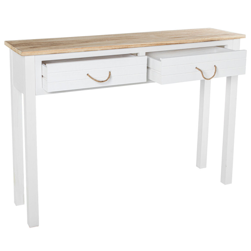 Consola Alexandra House Living Blanco Marrón Madera 110 x 81 x 30 cm Consola Alexandra House Living Blanco Marrón Madera 110 x 81 x 30 cm