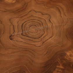 Mesa auxiliar Natural Negro madera de teca 60 x 60 x 50 cm