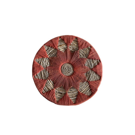 Perchero de Pared Romimex Natural Coral Fibra natural Macramé 52 x 52