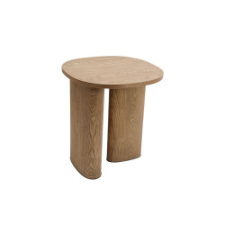 Mesa auxiliar Romimex Natural Madera MDF Madera de caoba 56 x 61 x 56