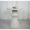 Mesa auxiliar Romimex Crema Madera MDF 40 x 49 x 40 cm