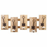Perchero de Pared Alexandra House Living Natural Madera de abeto 10 x