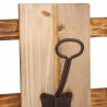 Perchero de Pared Alexandra House Living Natural Madera de abeto 10 x